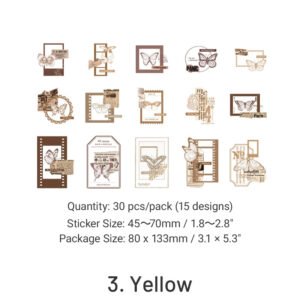 butterfly museum artistic pet butterfly sticker pack sku 3