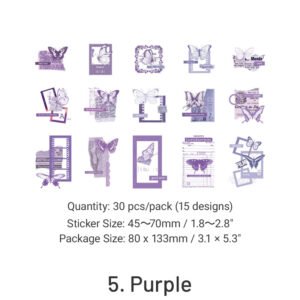 butterfly museum artistic pet butterfly sticker pack sku 5