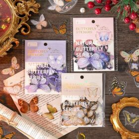Butterfly-Themed Clear Transparent Decorative Sticker