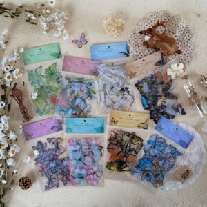 Butterfly Wings Specimen Clear Transparent Sticker Pack