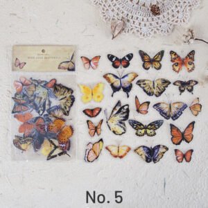 butterfly wings specimen pet sticker pack sku 5
