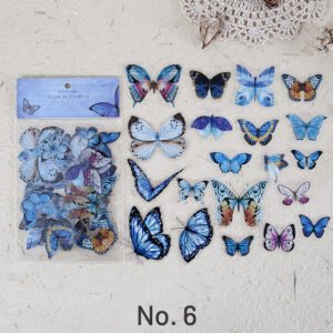 butterfly wings specimen pet sticker pack sku 6