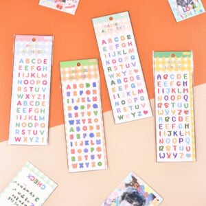 candy color cartoon number letter stickers b2