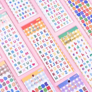 candy color cartoon number letter stickers b6