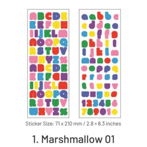 candy color cartoon number letter stickers sku 1