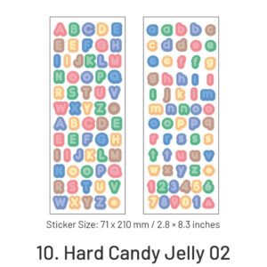 candy color cartoon number letter stickers sku 10
