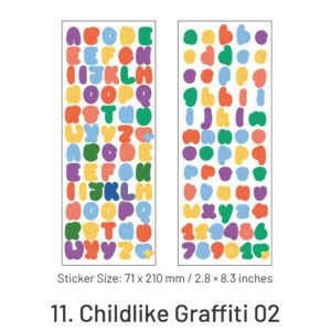 candy color cartoon number letter stickers sku 11