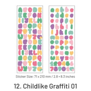 candy color cartoon number letter stickers sku 12