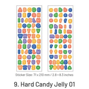 candy color cartoon number letter stickers sku 9
