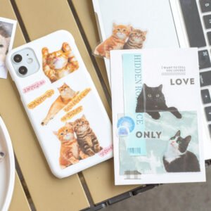 capturing cat cuteness pet stickers b