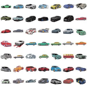 car theme vinyl stickers b2