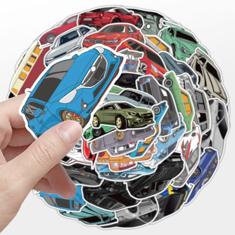 Car Theme Vinyl Stickers - Sumflying Craft
