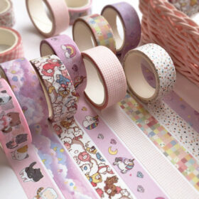 Cartoon Animal Plant Plaid Washi Tape