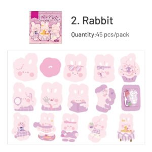cartoon animal stickers frog rabbit cat sku 2
