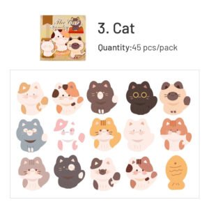 cartoon animal stickers frog rabbit cat sku 3