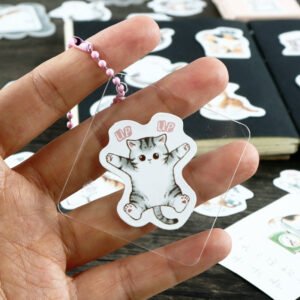 cartoon cat theme animal adhesive sticker b3