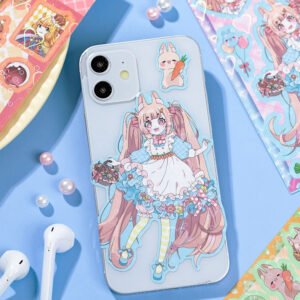 cartoon character coated paper sticker b2