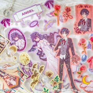 cartoon character coated paper sticker b4