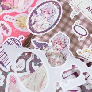 cartoon character coated paper sticker c2