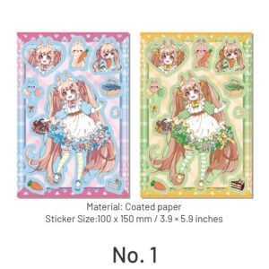 cartoon character coated paper sticker sku 1