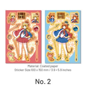 cartoon character coated paper sticker sku 2