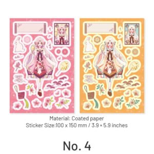 cartoon character coated paper sticker sku 4