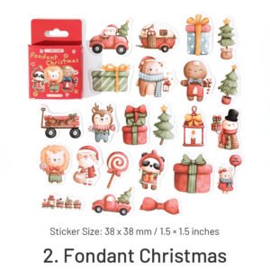 cartoon christmas decorative stickers food gifts stamps greetings sku 2