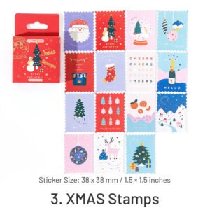 cartoon christmas decorative stickers food gifts stamps greetings sku 3