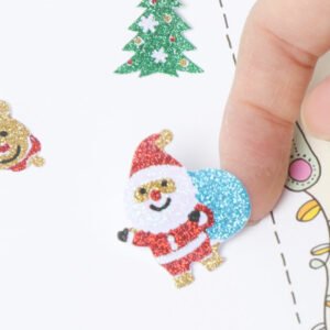 cartoon christmas decorative stickers set of 8 designs b4