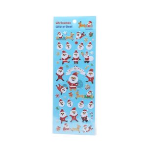 cartoon christmas decorative stickers set of 8 designs b6