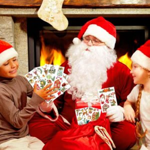 cartoon christmas pvc decorative stickers b