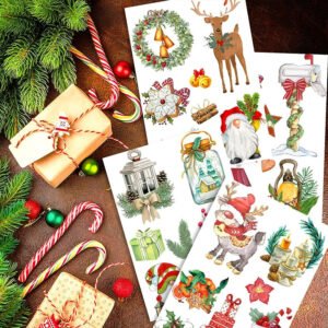 cartoon christmas pvc decorative stickers b3