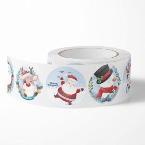 cartoon christmas themed gift tags stickers b2