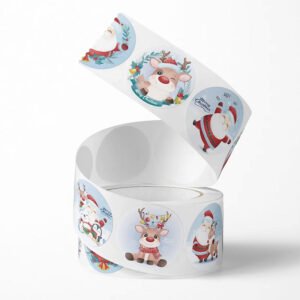 cartoon christmas themed gift tags stickers b4
