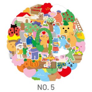 cartoon cute little animal rabbit bear sticker 4