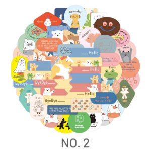 cartoon cute little animal rabbit bear sticker sku 1