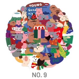 cartoon cute little animal rabbit bear sticker sku 2