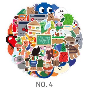 cartoon cute little animal rabbit bear sticker sku 8