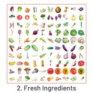 Cartoon Foods Decorative Sticker Pack Cartoon Foods Decorative Sticker Pack Size Reference -