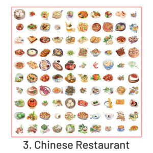 Cartoon Foods Decorative Sticker Pack Cartoon Foods Decorative Sticker Pack Color Options -