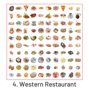 Cartoon Foods Decorative Sticker Pack Cartoon Foods Decorative Sticker Pack Feature Detail -