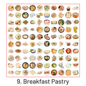 Cartoon Foods Decorative Sticker Pack Cartoon Foods Decorative Sticker Pack View 14 -