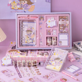 Cartoon Girl Journal Gift Box Set