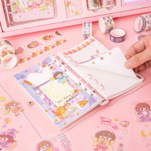 cartoon girl journal gift box set b3