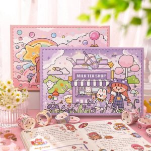 cartoon girl s day journal gift box set b