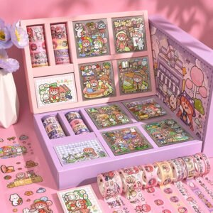 Cartoon Girl's Day Journal Gift Box Set