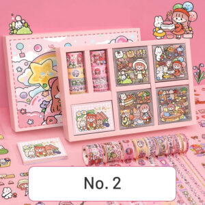 cartoon girl s day journal gift box set sku 2