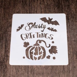 cartoon halloween hollow painting stencil set b3