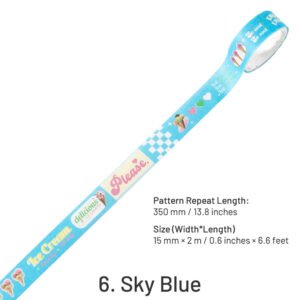 cartoon instagram style washi tape sku 6