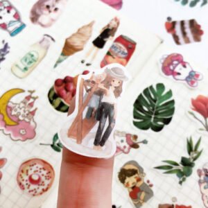 cartoon lovely girlish washi sticker pack b3